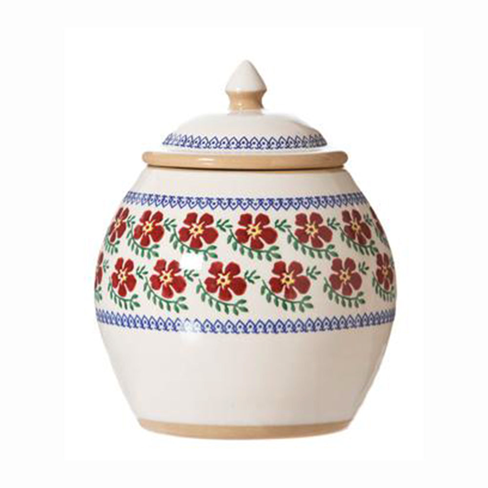 Square Rose Cookie Jar