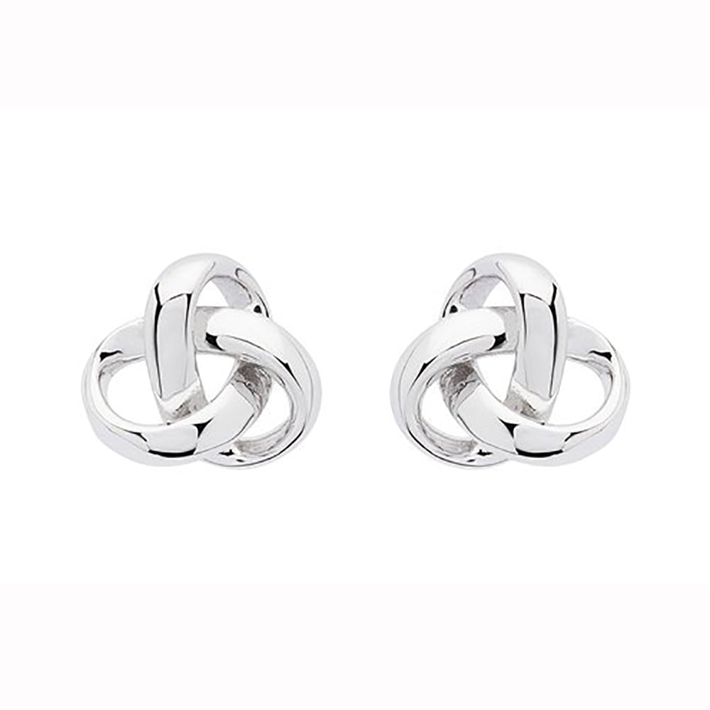Square Trinity Stud Earrings