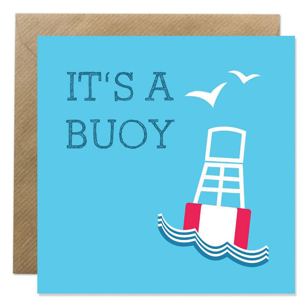 It's a Buoy with seagull and buoy illustration.