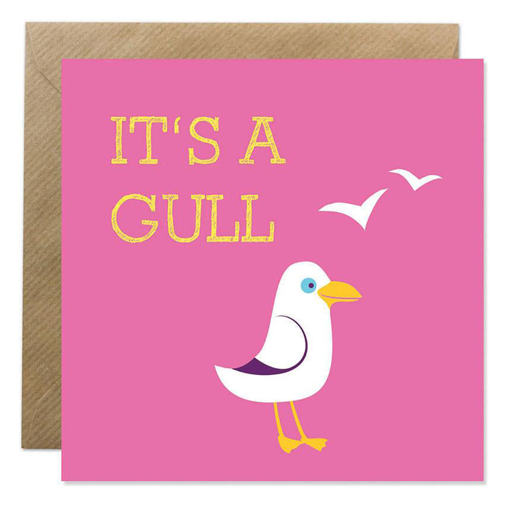 It's a Gull with illustration of a seagull.