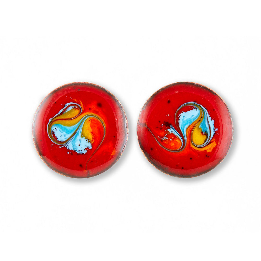 Irish Handmade Enamel Earrings