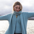 Blanket Stitch Wool Scarf