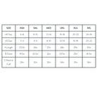 Irish Aran Sweater Size Chart