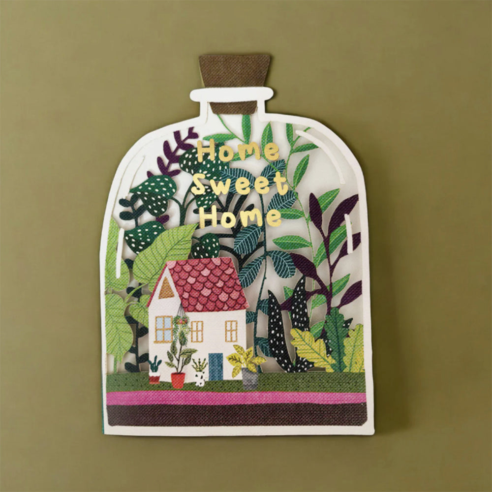 Home Sweet Home decor with house and plants, IDH_249__ALLJOY