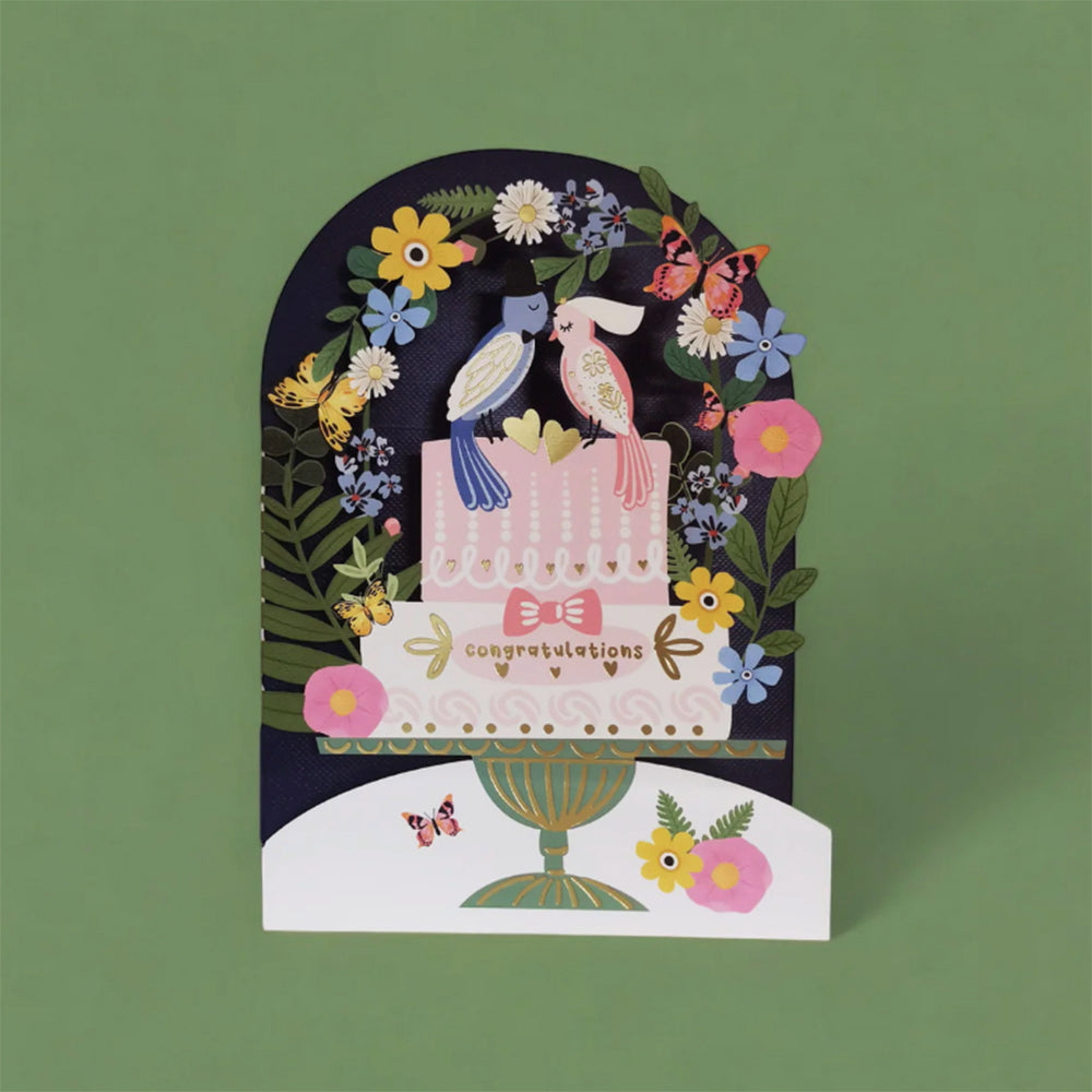 IDH_AL264 ALLJOY - 3D wedding cake with birds and flowers
