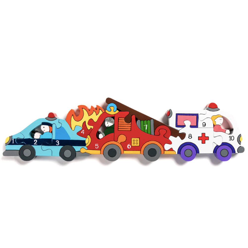 Emergency vehicle number jigsaw puzzles
