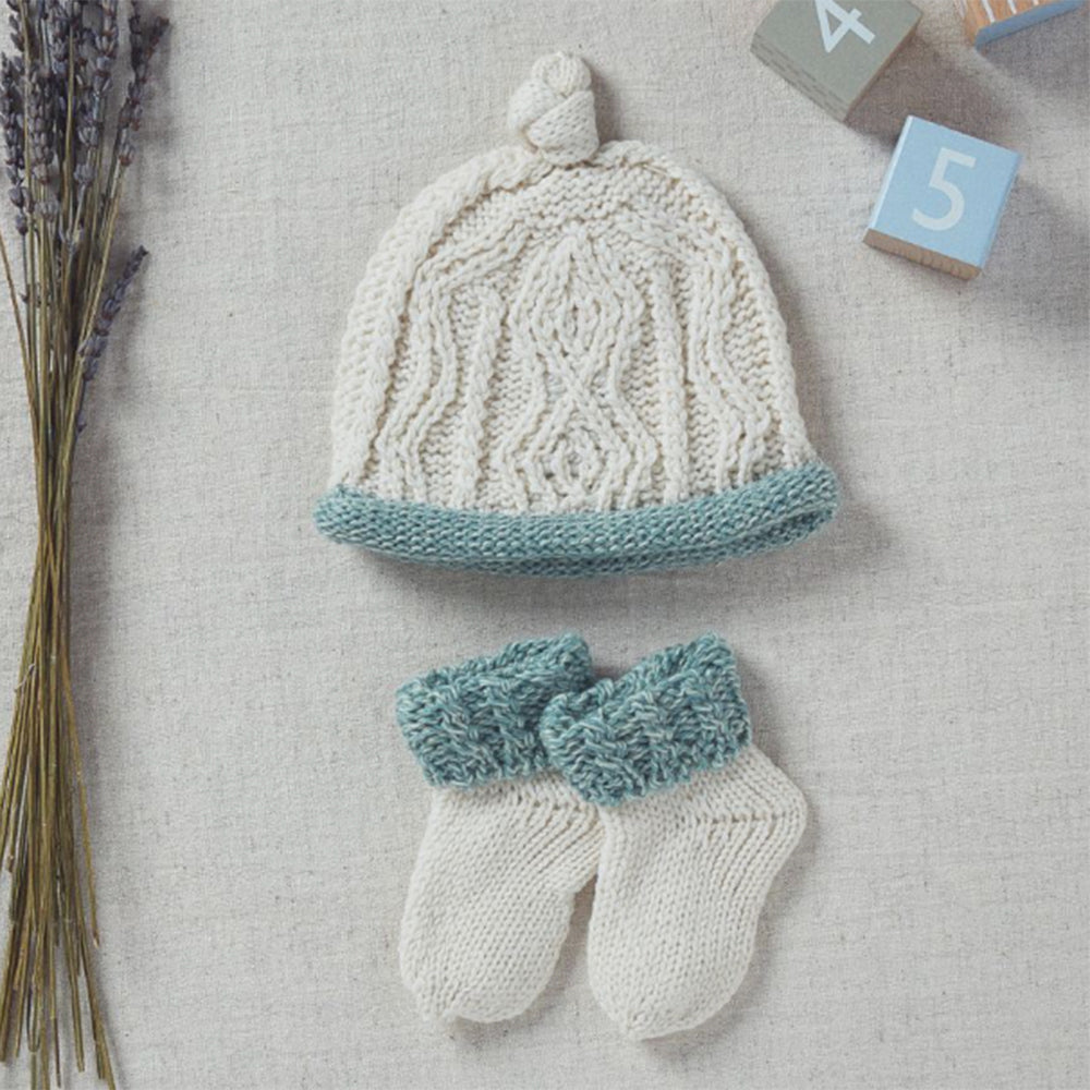 Irish Baby Hat Merino Wool