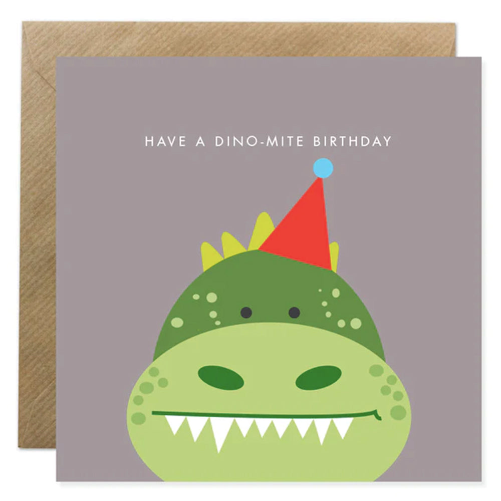 Bold Bunny Dinomite Birthday Card