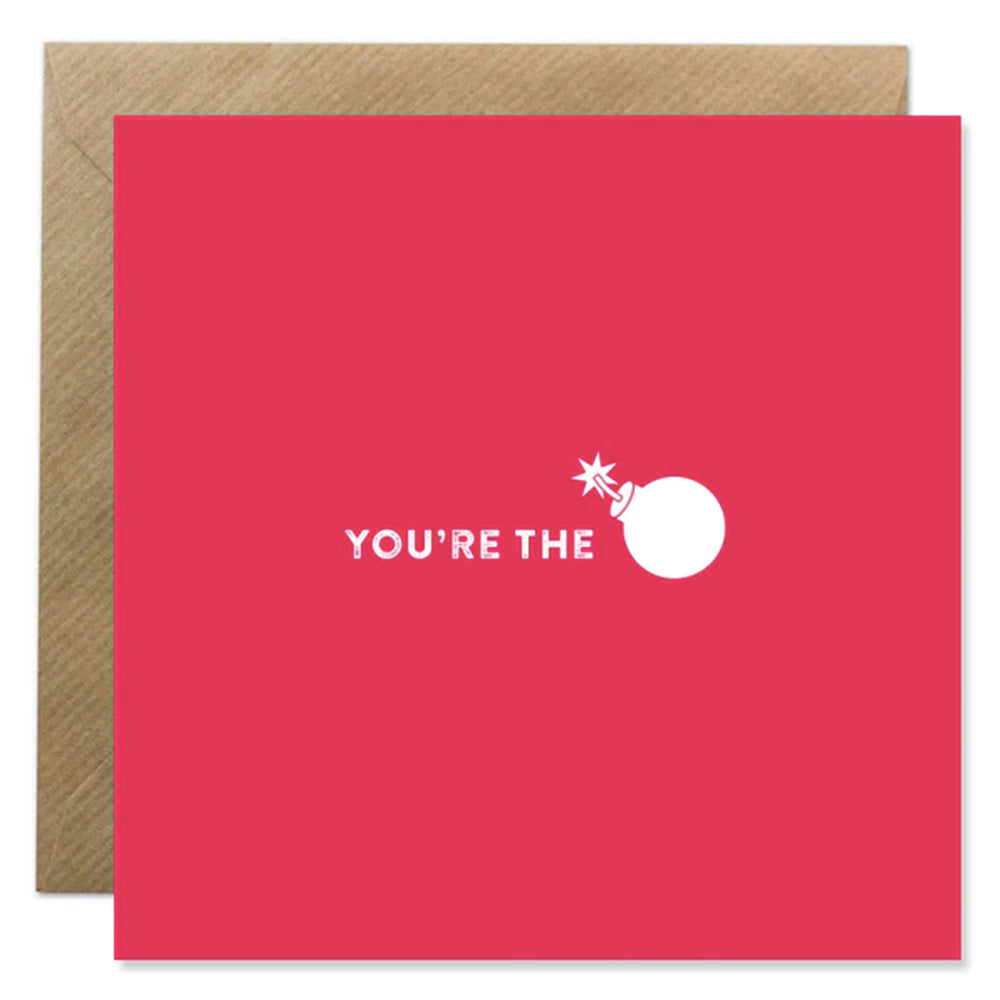 Bold Bunny You're the Bomb card