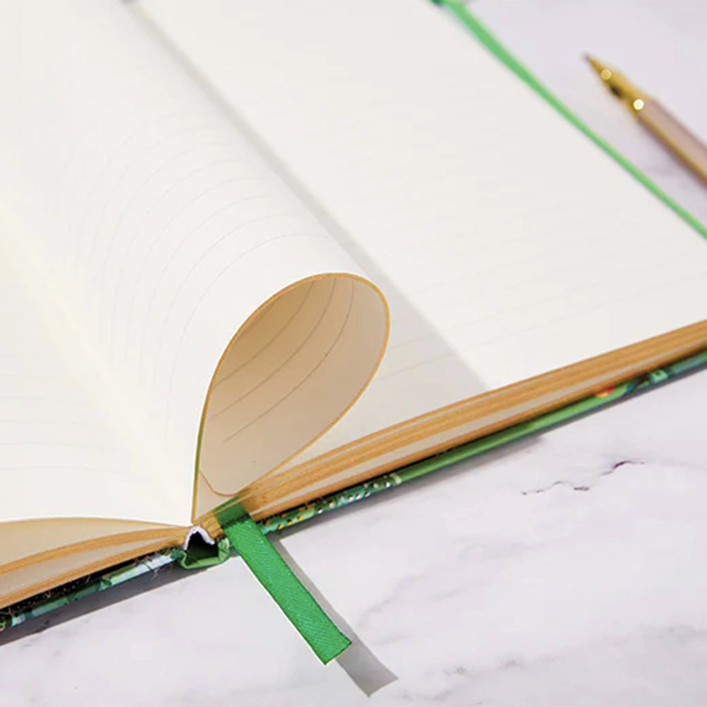 IDH Cactus journal open with pen and bookmark