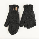 Charcoal Hunter Knit Mittens by Erin Knitwear