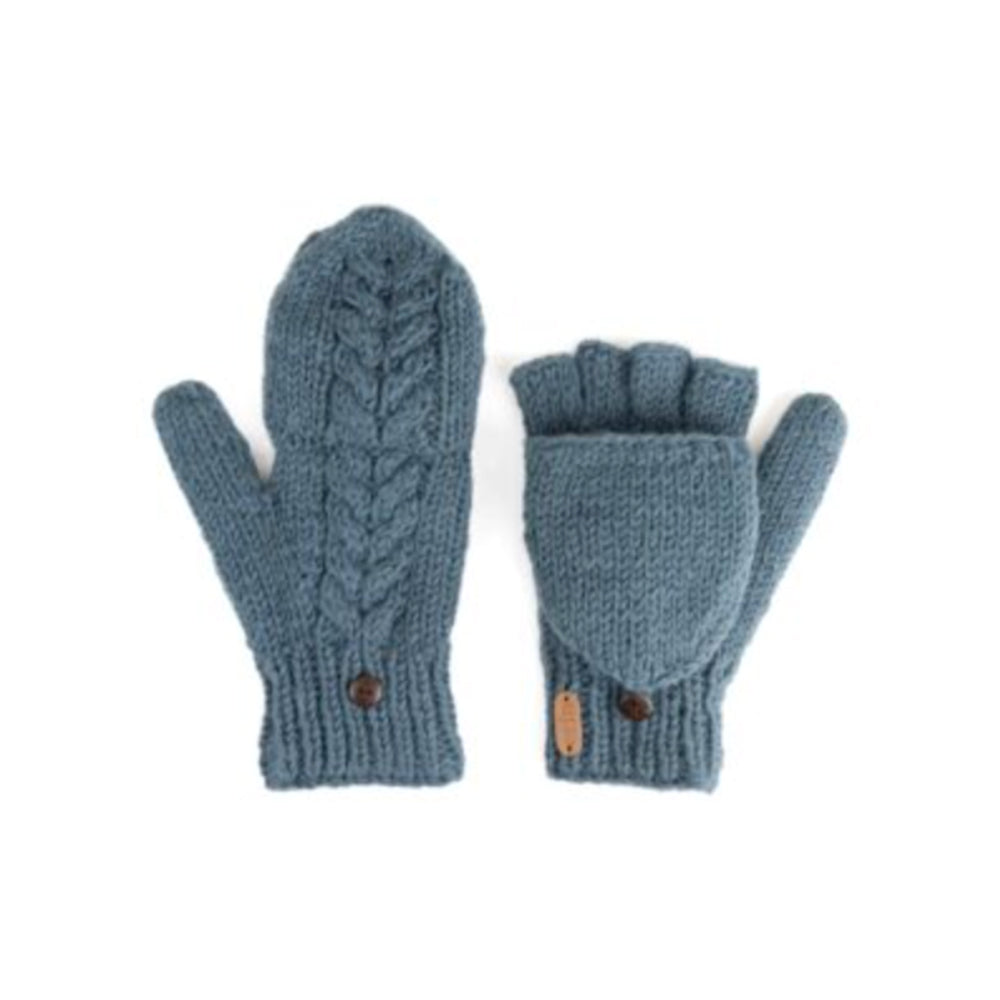 Erin Knitwear Hunter Gloves - Denim Mittens
