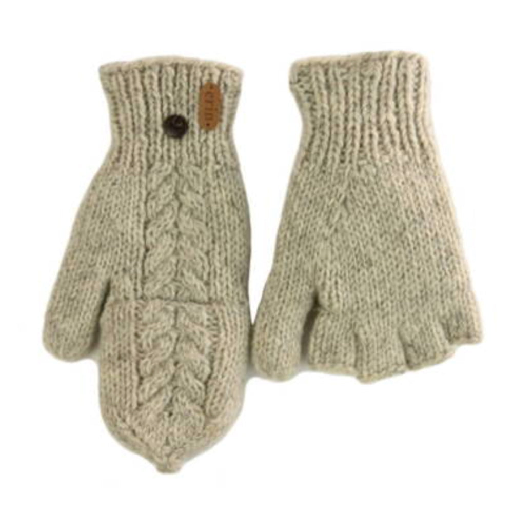 Erin Knitwear Hunter Gloves - Oatmeal Mittens