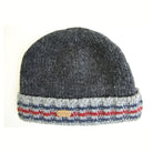 Erin Knitwear Charcoal Grey Ribbed Turn Up Hat