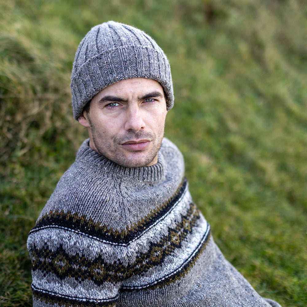 Mens Fairisle Irish Wool Sweater