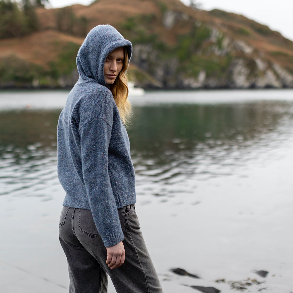 Irish Wool Knitwear Hoodie Sweater