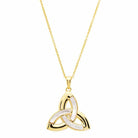 14Kt Gold Trinity Necklace Irish Design