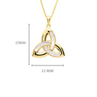 14Kt Gold Trinity Necklace Irish Design