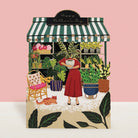 Happy Mother's Day flower shop illustration