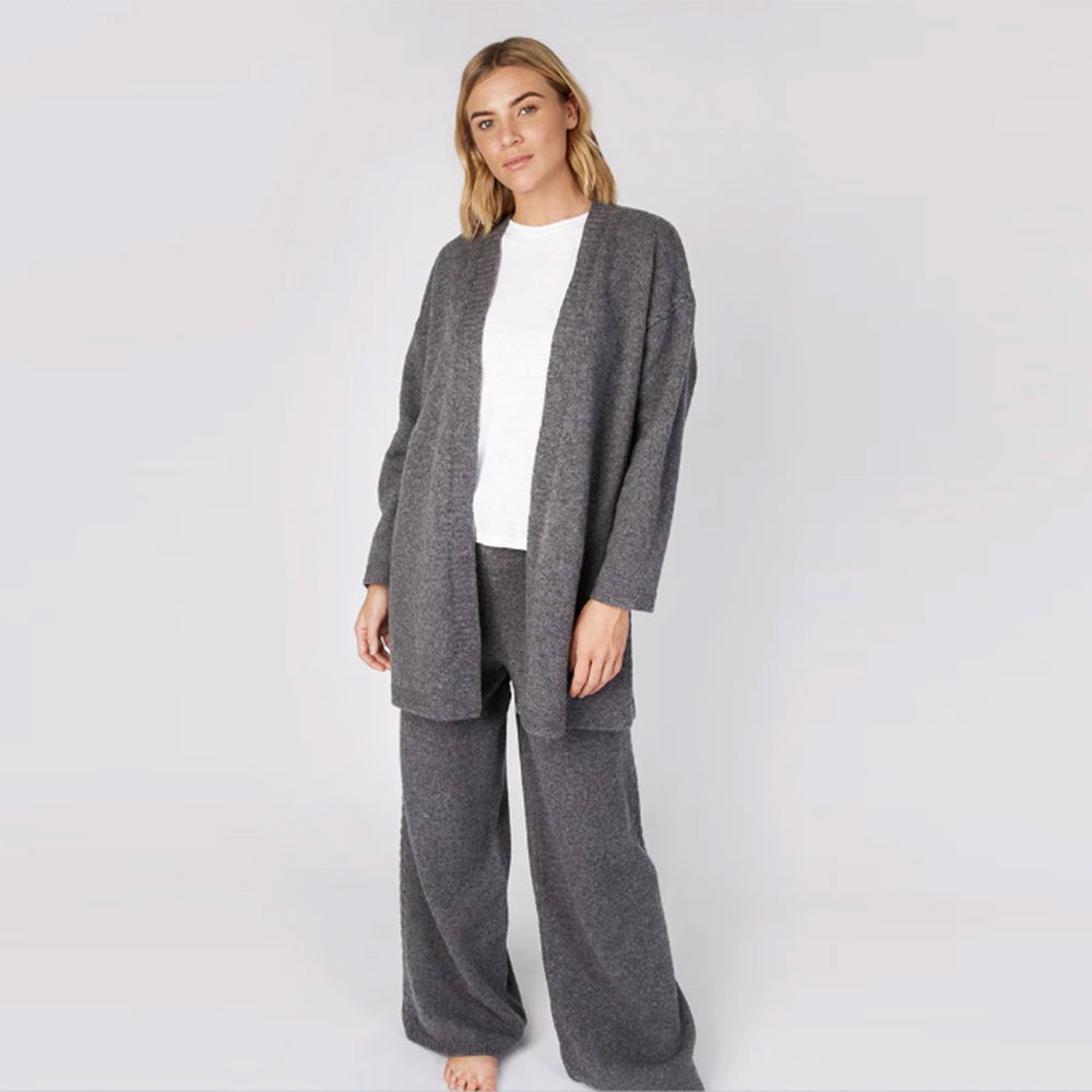 Ireland's Eye Smoke Knitwear Edge to Edge Cardigan and Pants