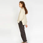Irelands Eye Wilde Funnell Neck Sweater in Chalk