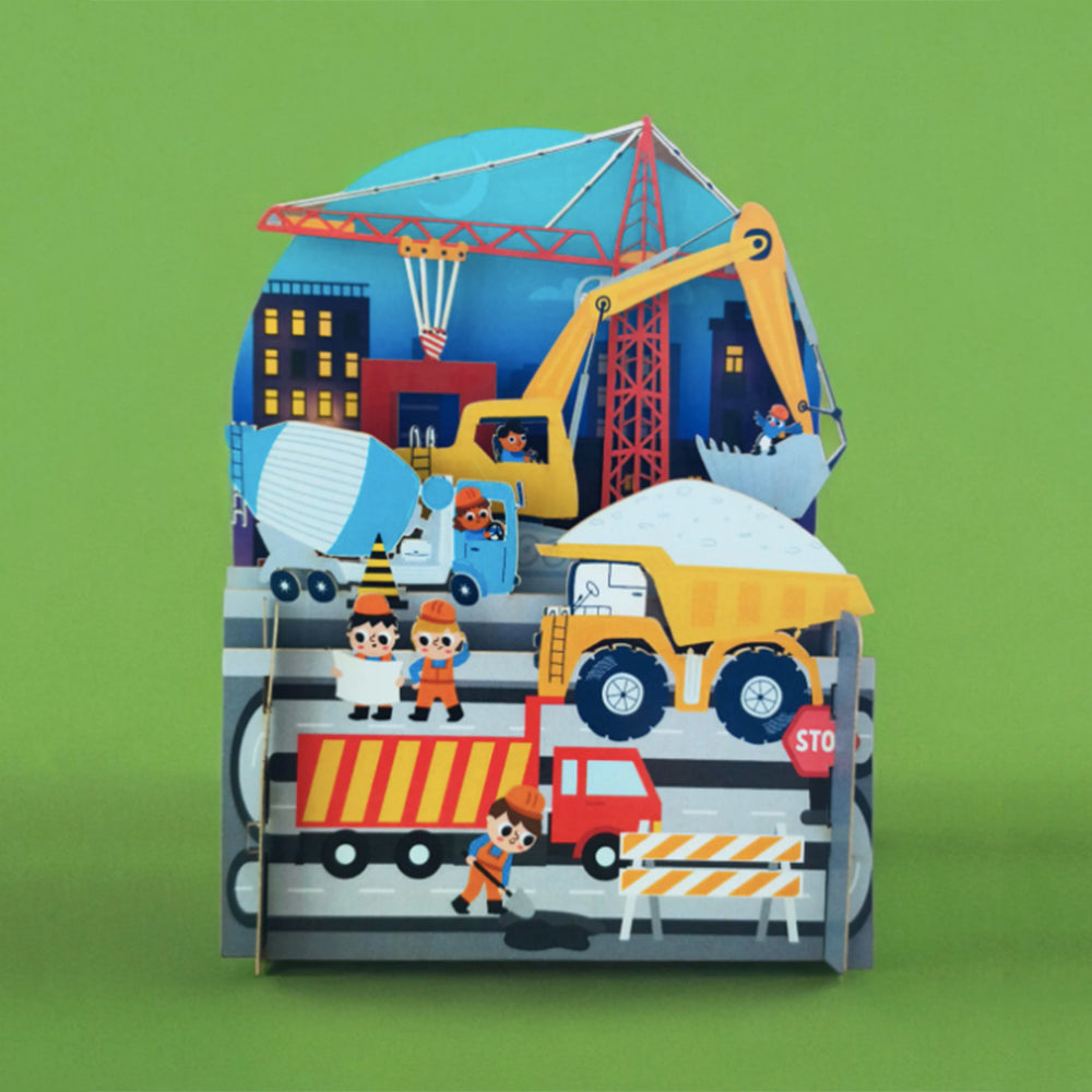 Pop-up Construction Site Card