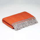 Orange peel kids blanket with fringe