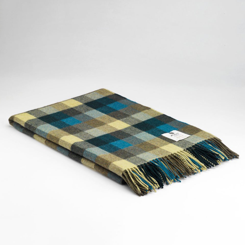 irish lambswool blankets in flair plaid