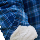 fleece lined blue check shirt