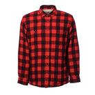 fleece lined red check shirt