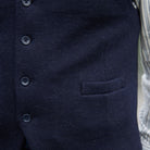 navy irish tweed waistcoat