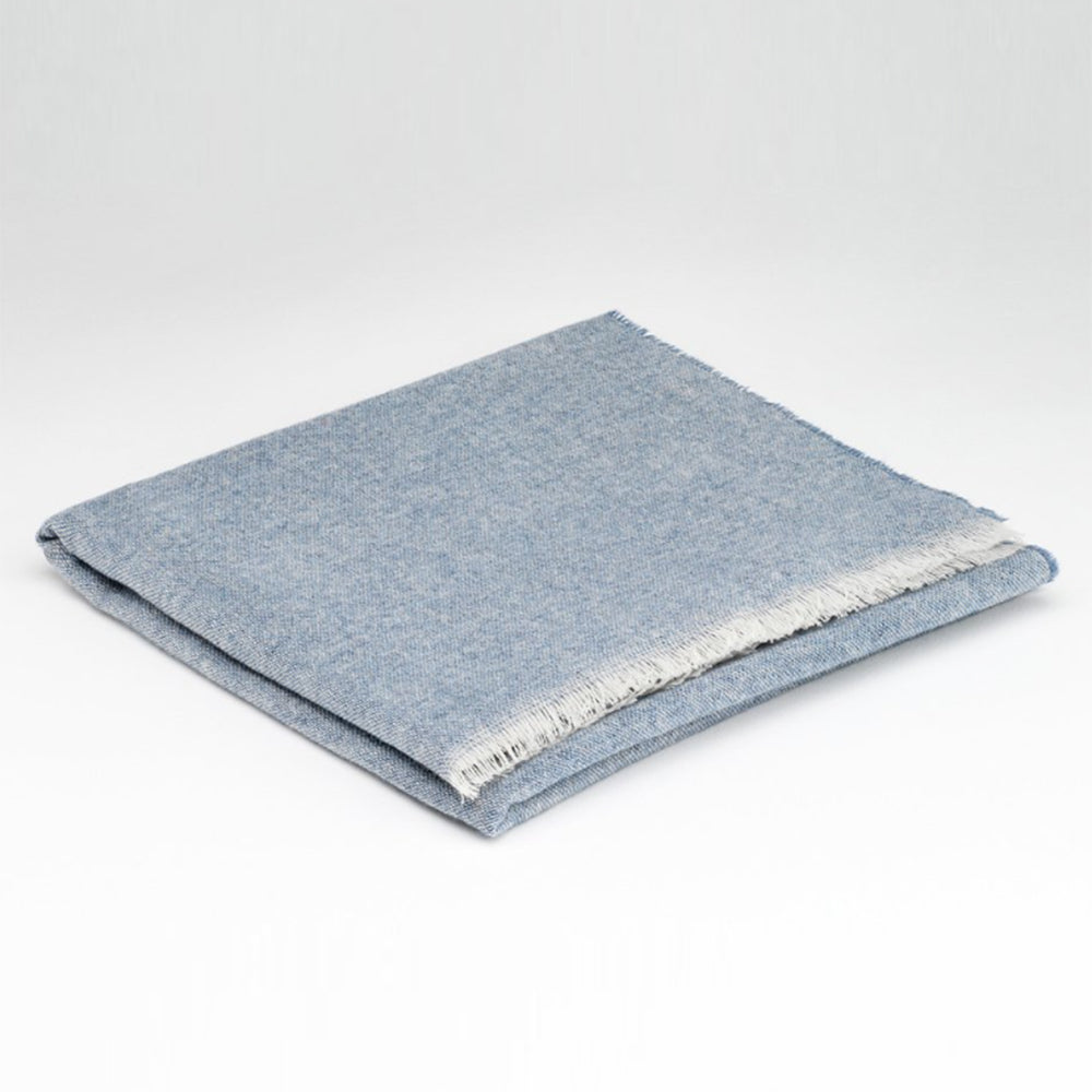 IDH Merino Cashmere 6 - Blue folded scarf