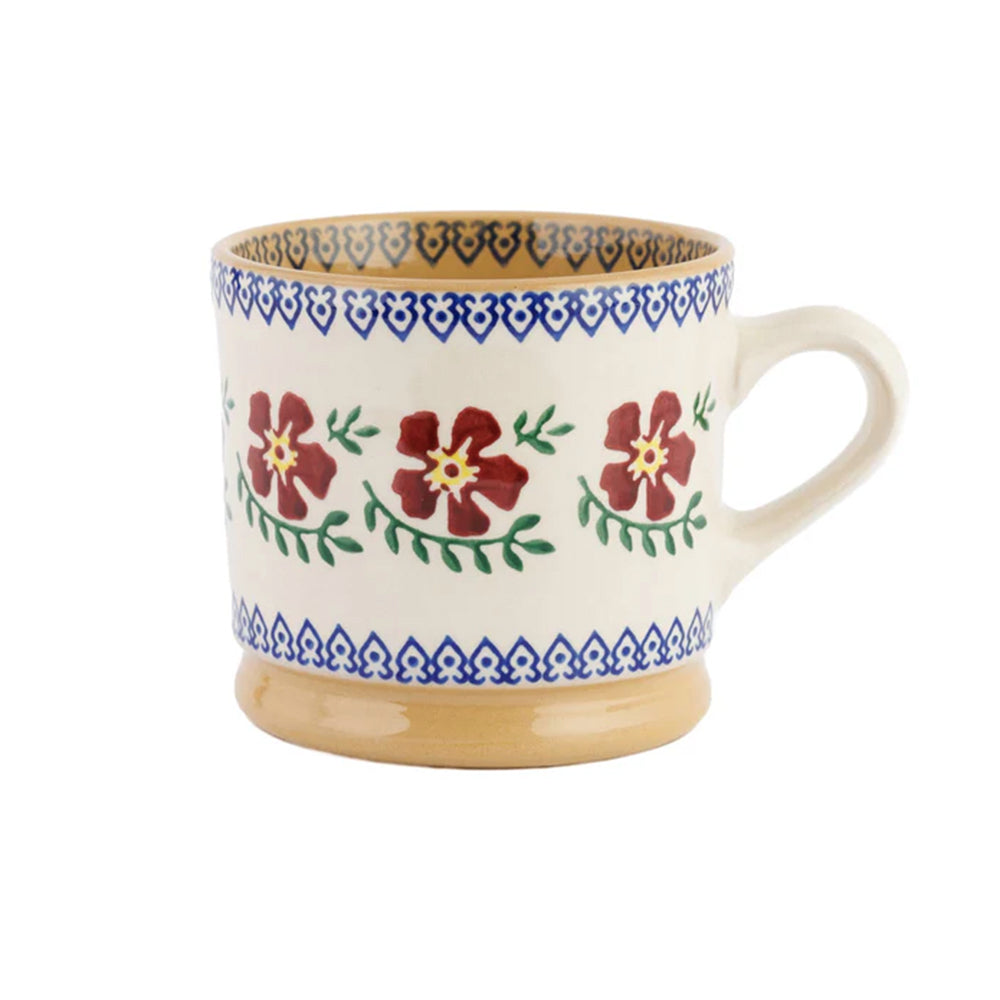 Old Rose floral mug