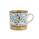 IDH Small Mug with Blue Floral Pattern