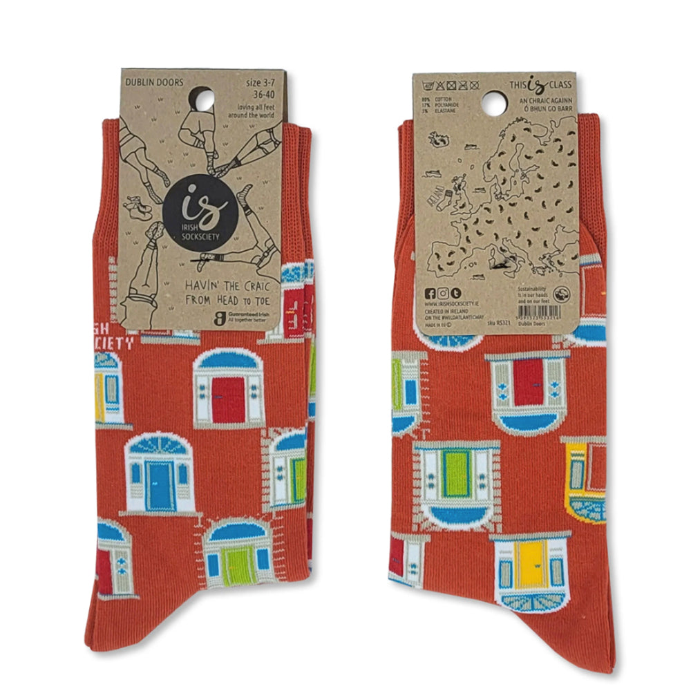 fun colourful 100% cotton irish socks 