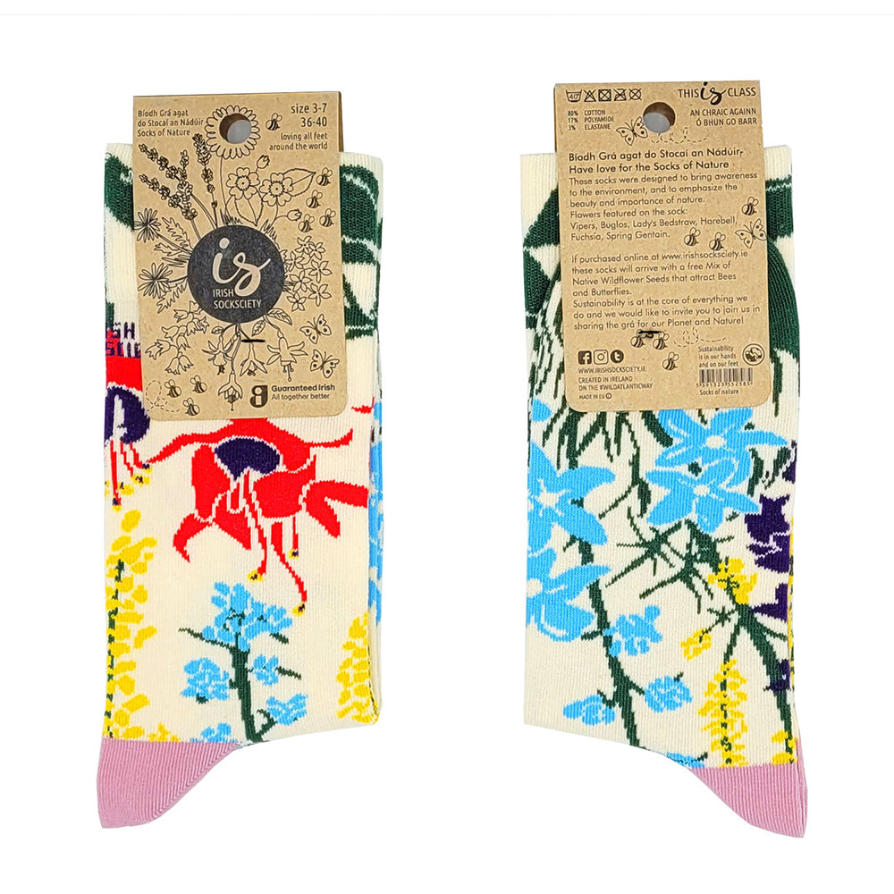 Fun Colorful 100% Cotton Irish Socks