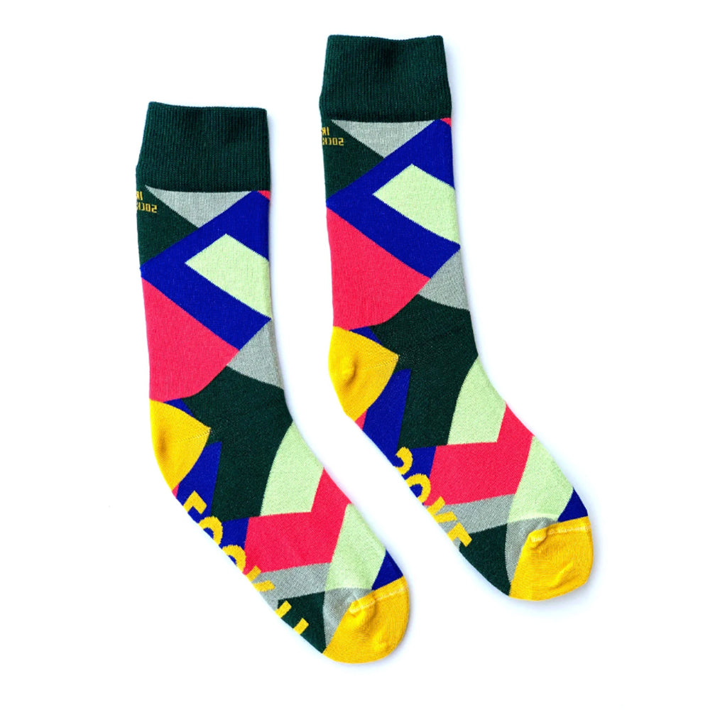fun colourful 100% cotton irish socks 