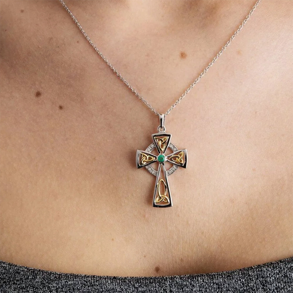 Sterling Silver Celtic Cross Necklace