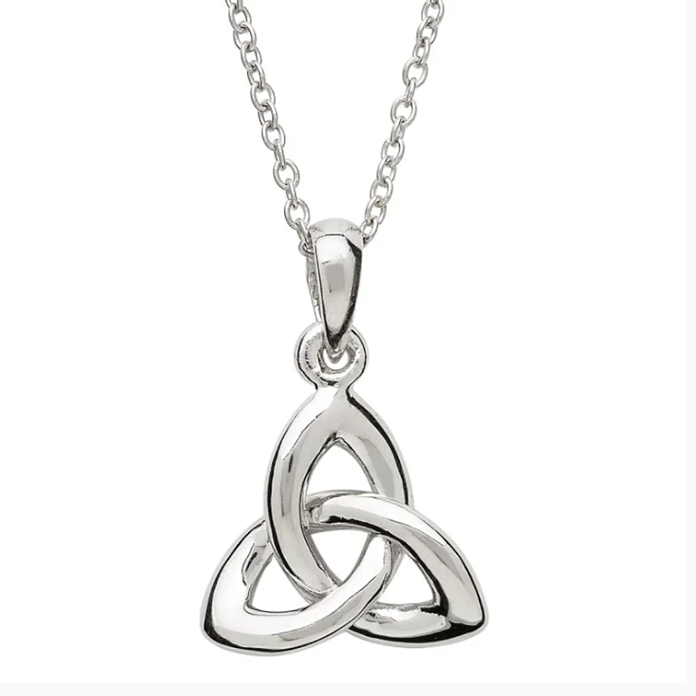 sterling silver trinity knot irish necklace 