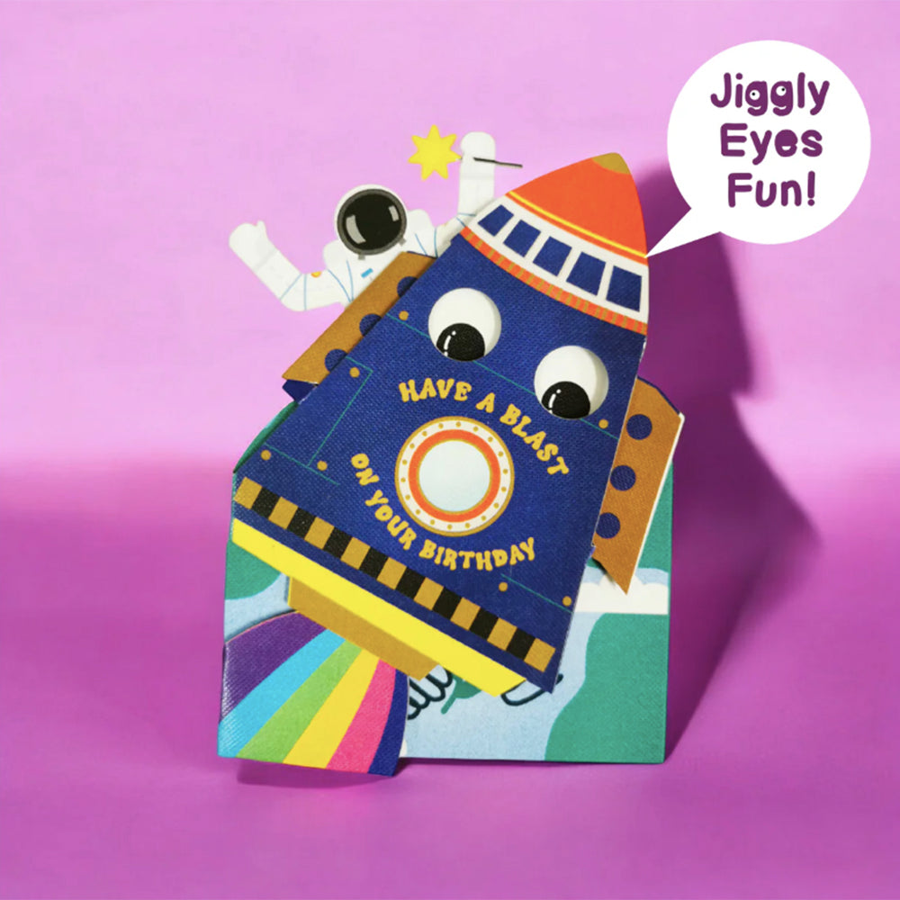 Birthday card with rocket ship and astronaut, IDH_WB0010_A_ALLJOY