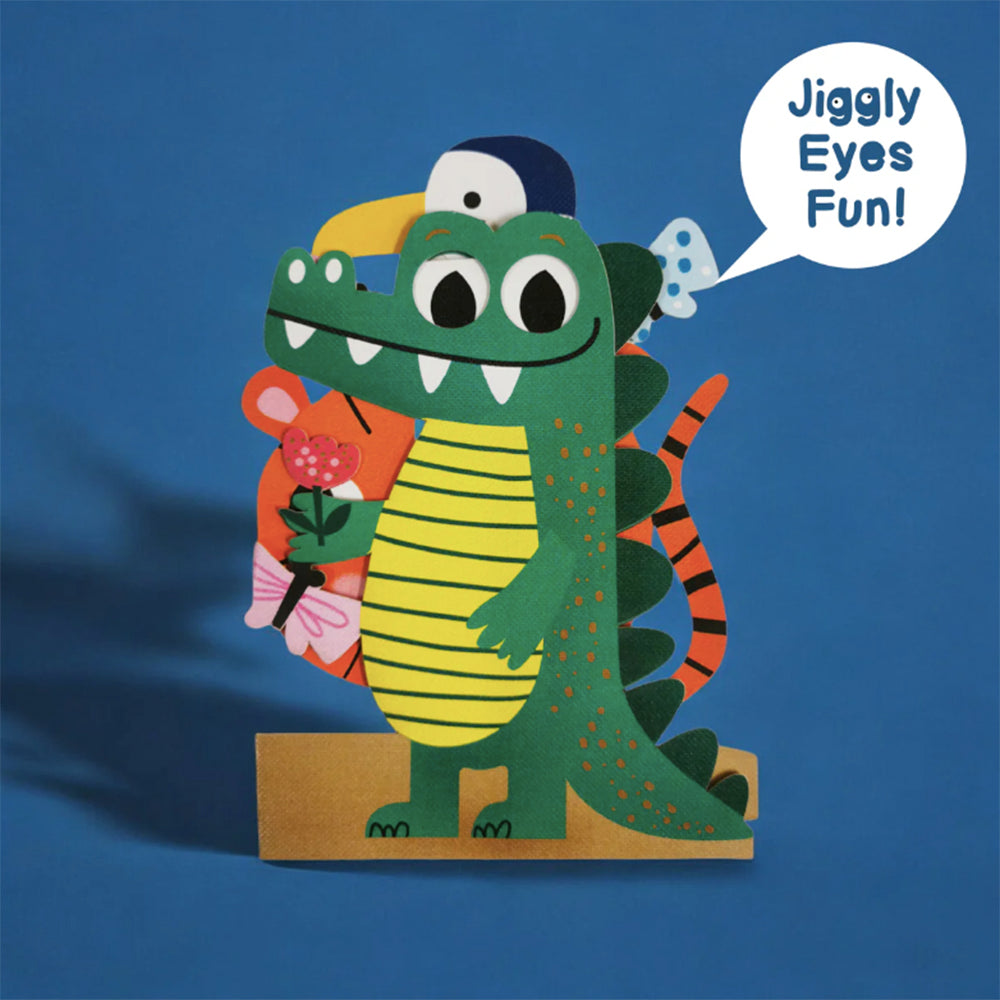 Alligator with Jiggly Eyes Fun craft