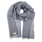 Linen Scarf In Nautical Navy 