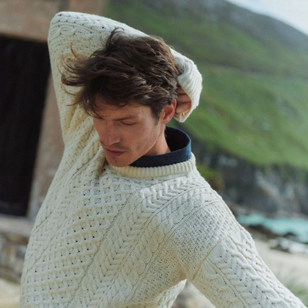 Traditional Irish Aran Sweater