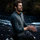 Ribbed Button Waistcoat In Steel Wool
