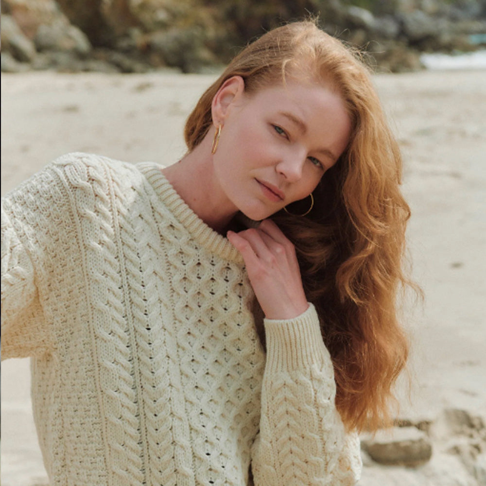 Traditional Irish Aran Sweater