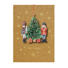 Alljoy Christmas card with soldiers and tree ornament