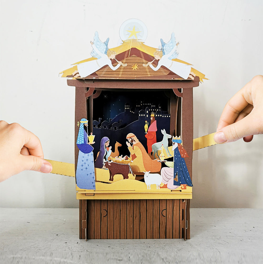 3D Christmas Card Nativity Scene
