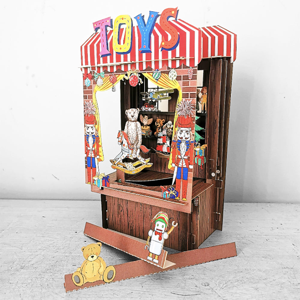 3D Christmas Card Toy Shop