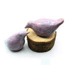 Lilac Love Birds by Anita Reynolds on wooden base