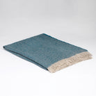 Irish Linen Throw blue